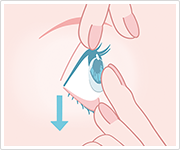 イメージ：レンズをずらし、はずします