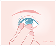 イメージ：レンズをずらし、はずします